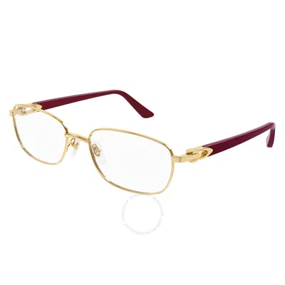 CARTIER CARTIER C DECOR DEMO RECTANGULAR LADIES EYEGLASSES CT0368O 003 52