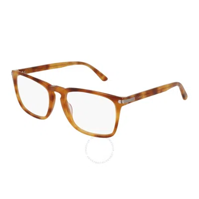 Cartier Demo Rectangular Men's Eyeglasses Ct0019o 006 55 In Brown