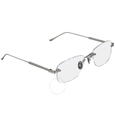 Cartier Demo Rectangular Men's Eyeglasses Ct0228o 003 54 In Metallic