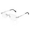 Cartier Demo Rectangular Men's Eyeglasses Ct0284o 001 56