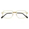 Cartier Demo Rectangular Men's Eyeglasses Ct0445o 001 55