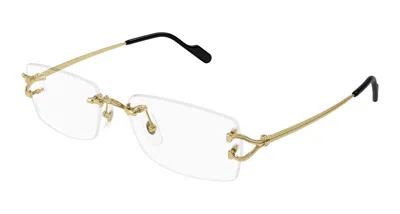 Cartier Demo Rectangular Men's Eyeglasses Ct0563o 001 56 In Red