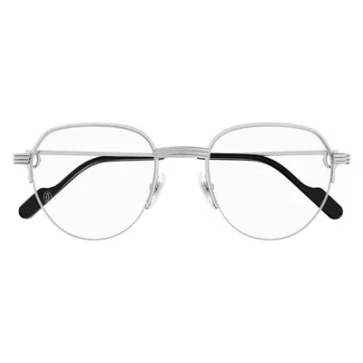 Cartier Demo Round Men's Eyeglasses Ct0446o 002 51