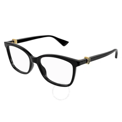 Cartier Demo Sport Ladies Eyeglasses Ct0493o 001 55