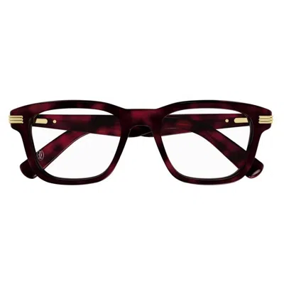 Cartier Demo Square Men's Eyeglasses Ct0444o 004 52