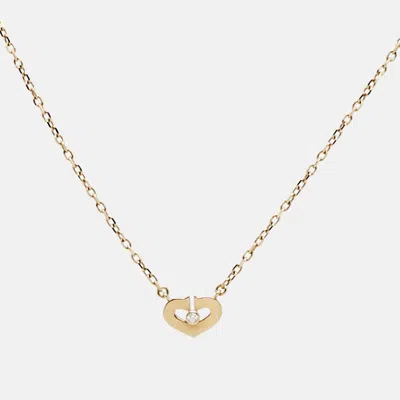 Pre-owned Cartier Diamond 18k Rose Gold Necklace