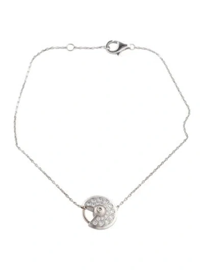 Pre-owned Cartier Diamond Amulette De  Bracelet, 7.25" In Multi