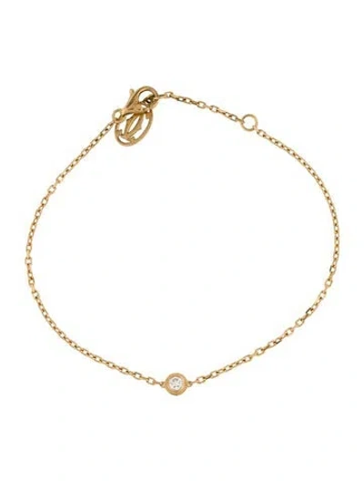 Pre-owned Cartier Diamond  D'amour Bracelet, Small Model, 7" In Multi