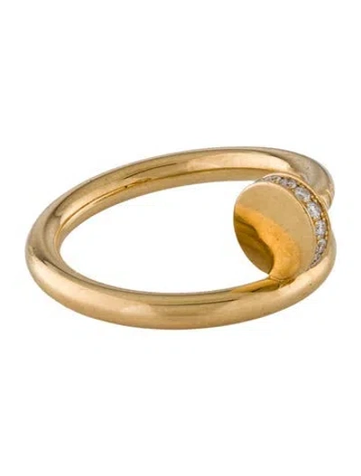 Pre-owned Cartier Diamond Juste Un Clou Ring, Classic Model, Diamonds In Multi