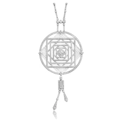 Pre-owned Cartier Diamond 'mandala' Necklace In Multi