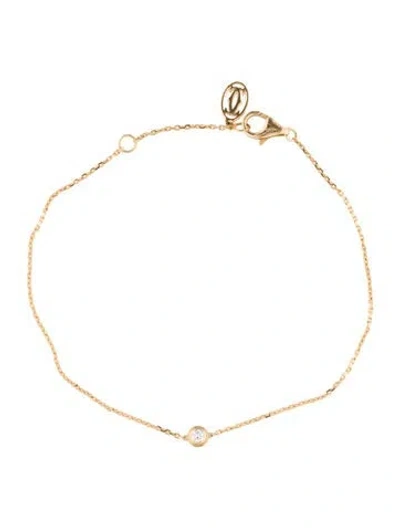 Pre-owned Cartier Diamond Mini D'amour Bracelet, 7.25" In Multi