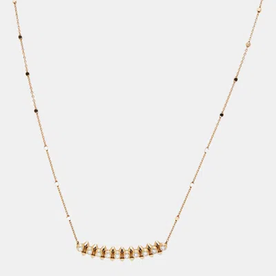 Pre-owned Cartier Diamonds 18k Rose Gold Necklace