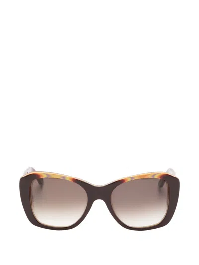 Cartier Double C Cat-eye Sunglasses In Brown