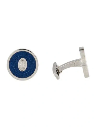 Pre-owned Cartier Double C De  Cufflinks In Multi