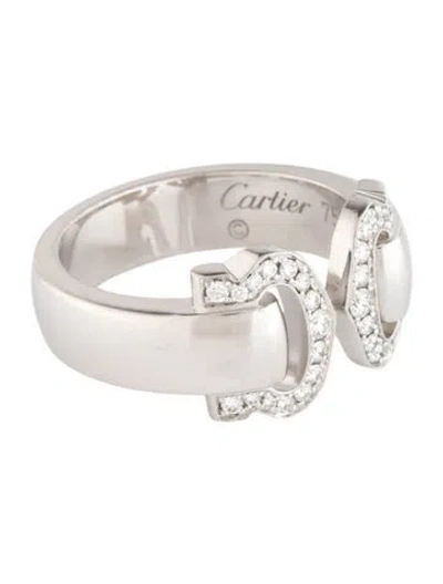 Pre-owned Cartier Double C Decor Ring In Multicolor