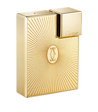 Cartier Double C Sunray Lighter In Gold