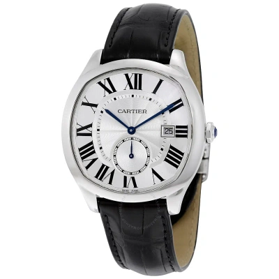 Cartier Drive Automatic Silvered Flinque Dial Men's Watch Wsnm0004 In Metallic