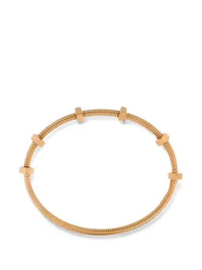 Pre-owned Cartier Ecrou De  18k Rose Gold Bracelet In Pink