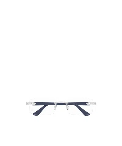 Cartier Elongated C De  Glasses In Blue
