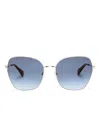 Cartier Engraved-detail Sunglasses In Gold
