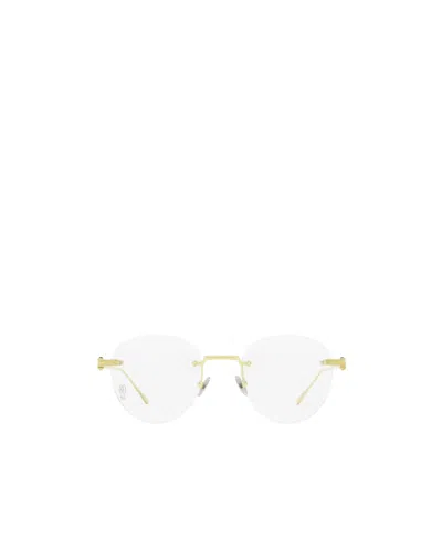 Cartier Engraved-logo Frameless Glasses In White