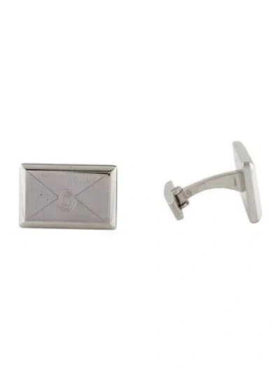 Pre-owned Cartier Envelope Cufflinks In Multi