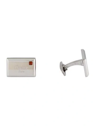 Pre-owned Cartier Envelope Cufflinks In Multi