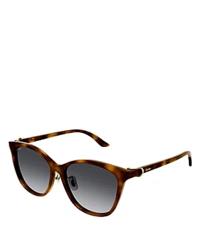 Cartier Essentials Round Sunglasses, 57mm In Brown