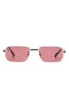 Cartier Exception Sonnenbrille In Gold