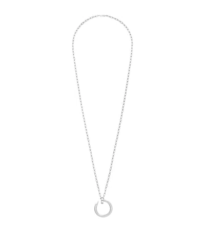 Cartier Extra-large White Gold Juste Un Clou Necklace In Gray