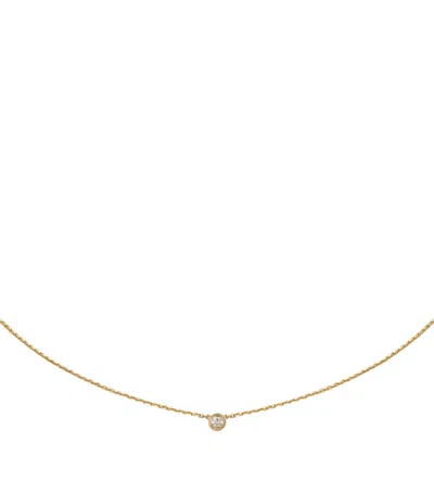 Cartier Extra-small Yellow Gold And Diamond  D'amour Necklace In White