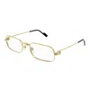 Cartier Ct0519o-001 Gold-gold-transparent In Gold