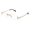 Cartier Ct0563o-001gold-gold-transparent In Gold