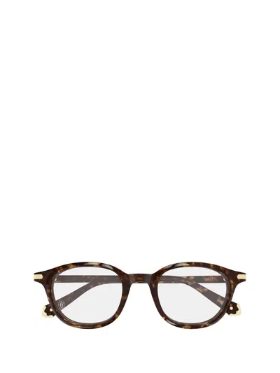 Cartier Eyeglasses In Brown