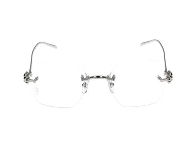 Cartier Eyeglasses  Ct0646o 002 Silver Silver Transpa 54/19/135