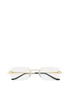 Cartier Rectangle Frame Glasses In White