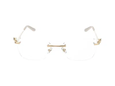 Cartier Eyeglasses In Gold Gold Transparent