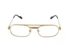 Cartier Aviator Oval Frame In Gold Gold Transparent