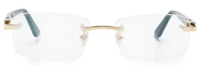 Cartier Eyewear Ct0287o Rimless Metal Frame Eyeglasses In Gold