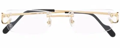 Cartier Eyewear Ct0344o Gold-tone Metal Sunglasses In Transparent