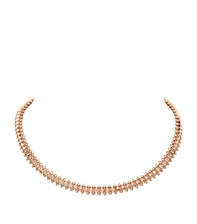 Cartier Womens Rose Gold Clash De Supple Medium 18ct Rose-gold Necklace