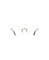 Cartier C Decor Demo Oval Ladies Eyeglasses Ct0414o 002 56 In White