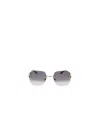 Cartier Frameless Geometric Sunglasses In Gray