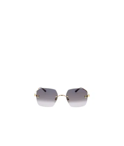 Cartier Frameless Geometric Sunglasses In Gray