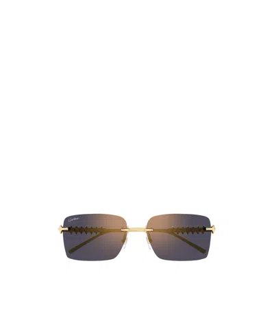 Cartier Frameless Sunglasses In Black