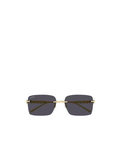 Cartier Frameless Sunglasses In Black