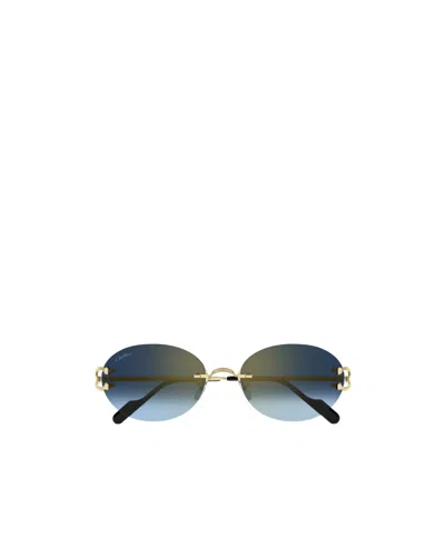Cartier Frameless Sunglasses In Black