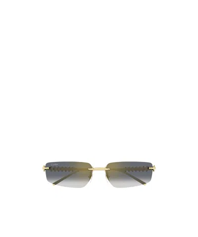 Cartier Frameless Sunglasses In Gold