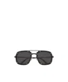 Cartier Ct0194s Santos De Sunglasses In Black