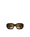 Cartier Geometric-frame Sunglasses In Brown